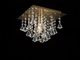 Acton Crystal Ceiling Lights Deco Flush Crystal Fittings